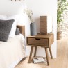Chevet ANDY - Bois marron 1 tiroir Sapin
