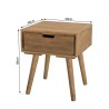 Chevet ANDY - Bois marron 1 tiroir Sapin