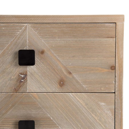 Chevet MANDY beige style scandinave 2 tiroirs