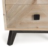 Chevet MANDY beige style scandinave 2 tiroirs