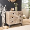 Commode MANDY beige scandi 4 tiroirs