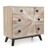 MANDY Beige Scandi Chest of Drawers - 4 Drawers, Pine