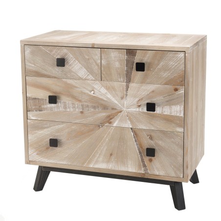 Commode MANDY beige scandi 4 tiroirs