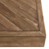 Table basse carrée en pin recyclé SANDY 99.5x99.5cm
