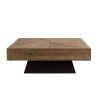 Table basse carrée en pin recyclé SANDY 99.5x99.5cm
