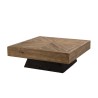 Table basse carrée en pin recyclé SANDY 99.5x99.5cm