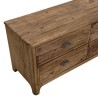 SANDY TV Stand in Brown with 6 Drawers | Recycled Pine