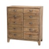 SANDY - Brown Cabinet with 2 Drawers and 2 Doors