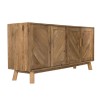 SANDY Brown 4-Door Sideboard in Recycled Pine - Contemporary Living Room Furniture