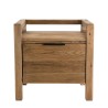 SANDY Brown Bedside Table - Recycled Pine - 1 Drawer - Ideal Dimensions