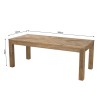 Table à manger rectangulaire en bois Pin recyclé SANDY