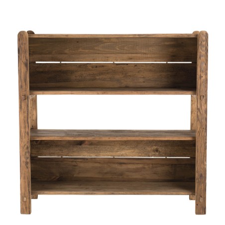 Étagère marron 3 niveaux bois Pin recyclé - SANDY