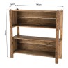 Étagère marron 3 niveaux bois Pin recyclé - SANDY