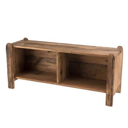SANDY - Étagère 2 niches en bois Pin recyclé
