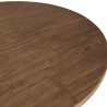 Table basse ronde SIXTINE en teck recyclé - 120x120cm