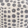 SACHA Square Pouf 46x46cm Cotton Fabric Grey Polka Dots