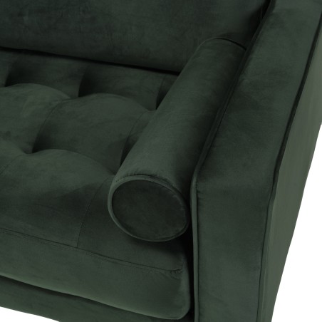 NELSON - MADRID 3-Seater Velvet Sofa in Pine Green