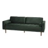 NELSON - MADRID 3-Seater Velvet Sofa in Pine Green