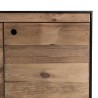 Buffet DANDY en pin recyclé naturel et noir