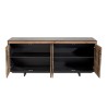 Buffet DANDY en pin recyclé naturel et noir