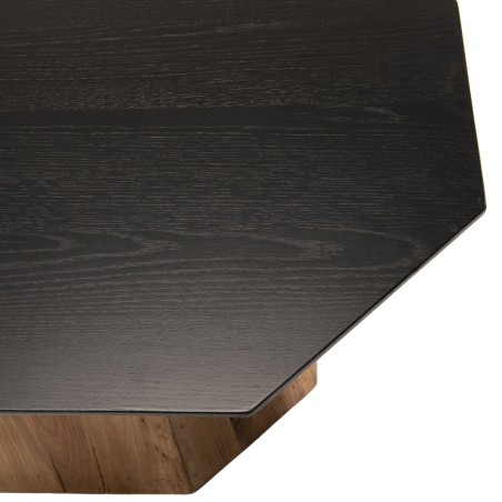 Table basse octogonale DANDY en bois de pin recyclé