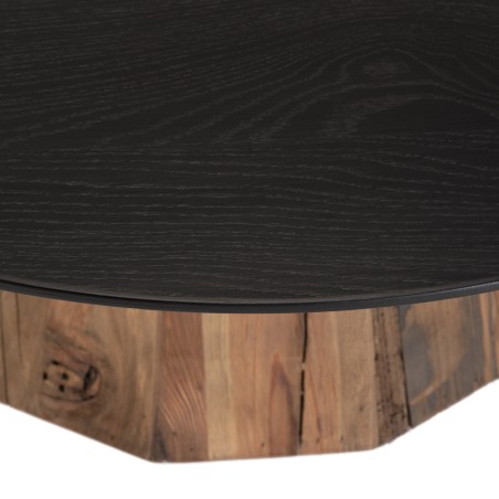 Table basse ronde DANDY 90x90cm bois Pin recyclé