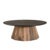 Table basse ronde DANDY 90x90cm bois Pin recyclé