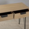 Console bois naturel MARGAUX - 2 tiroirs