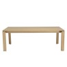 Table à manger MAXENCE - Bois chêne 220/320cm