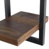 SIXTINE Wall Shelf 'XS' - Recycled Teak Shelf with Black Metal Frame