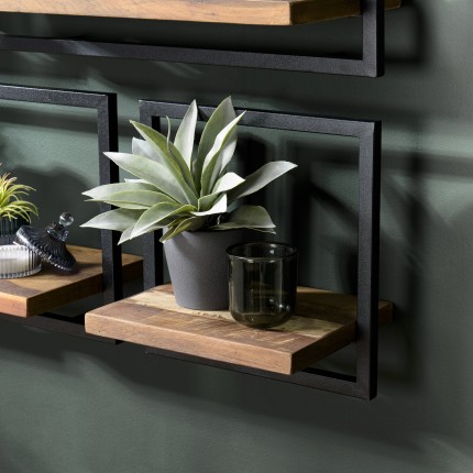 Étagère murale SIXTINE en bois teck recyclé