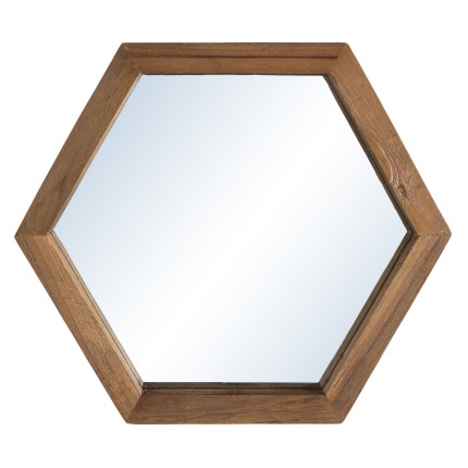Miroir SIXTINE en bois de teck recyclé
