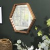 Miroir SIXTINE en bois de teck recyclé
