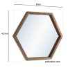 Miroir SIXTINE en bois de teck recyclé