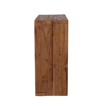 SIXTINE - Brown Square Wall Shelf, 35 x 35 cm, Recycled Teak Wood