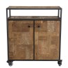 Buffet SIXTINE en teck recyclé et acier