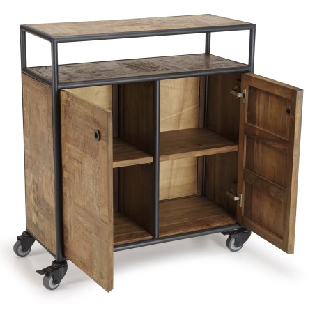 Buffet SIXTINE en teck recyclé et acier