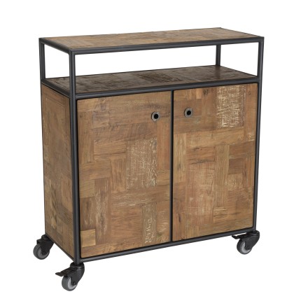Buffet SIXTINE en teck recyclé et acier