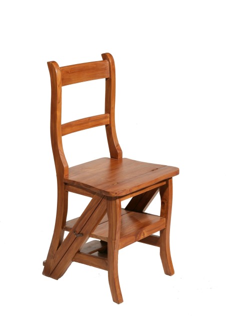 API - Teak Wood Brown Librarian Chair
