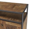Buffet SIXTINE - Teck recyclé et acier noir