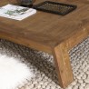 Table basse carrée SIXTINE en teck recyclé