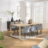 Table à manger MAXENCE - Bois chêne 220/320cm