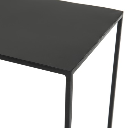 ROMAIN Rectangular Black Metal Industrial Console