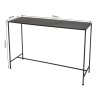 ROMAIN Rectangular Black Metal Industrial Console