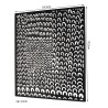TOD - Rectangular Wall Decoration 64x70cm Black Metal