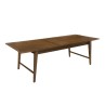 LARA Brown Extendable Rectangular Dining Table 200/240 cm - Mindi Wood