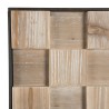 CARLA Sideboard 2 Doors Fir Wood and Metal Legs - Elegant Storage Solution