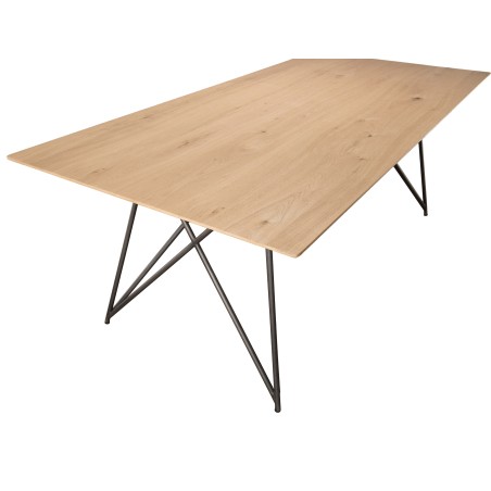 MAXENCE Rectangular Dining Table 220x100cm Oak Wood