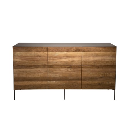 Buffet MAXENCE - Teck recyclé et acier noir