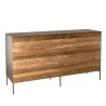 Buffet MAXENCE - Teck recyclé et acier noir